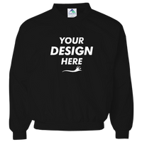 Augusta Sportswear Unisex Micro Poly Windshirt, Black, Front view, Mockup