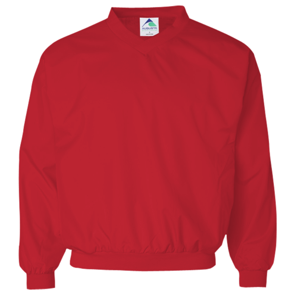 Augusta Sportswear Unisex Micro Poly Windshirt, Red, Front view