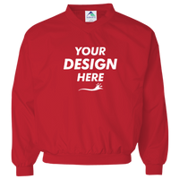 Augusta Sportswear Unisex Micro Poly Windshirt, Red, Front view, Mockup