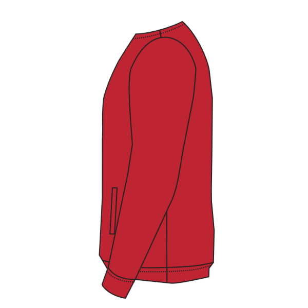 Augusta Sportswear Unisex Micro Poly Windshirt, Red, Left Sleeve (Long) view