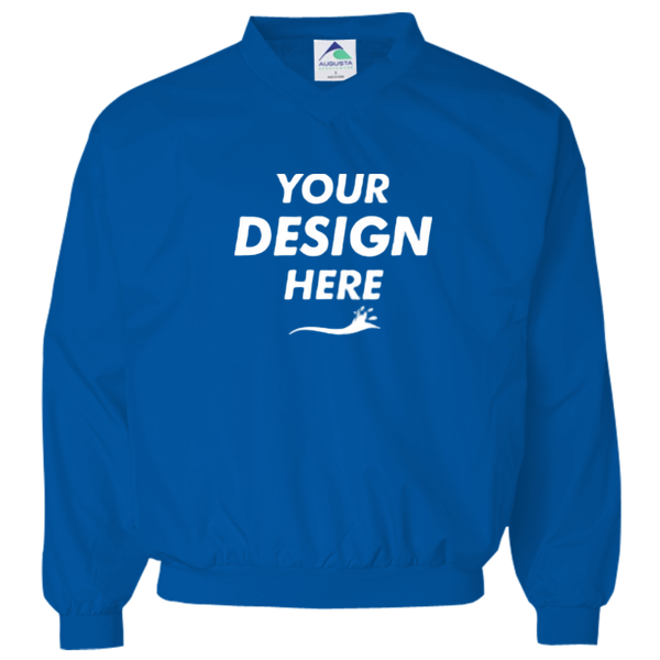 Augusta Sportswear Unisex Micro Poly Windshirt, Royal, Front view, Mockup