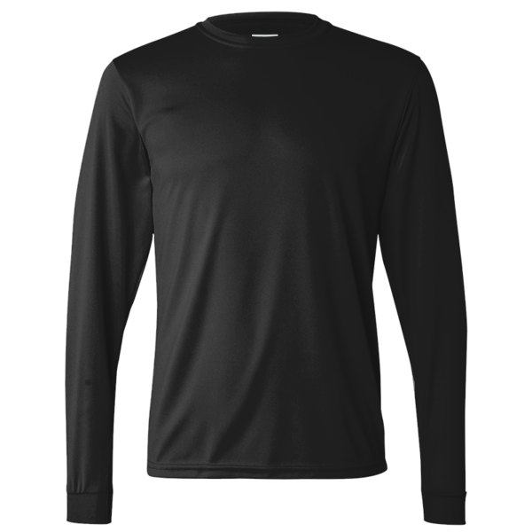 Augusta Sportswear Unisex Nexgen Performance Long Sleeve T-Shirt, Black, Front view