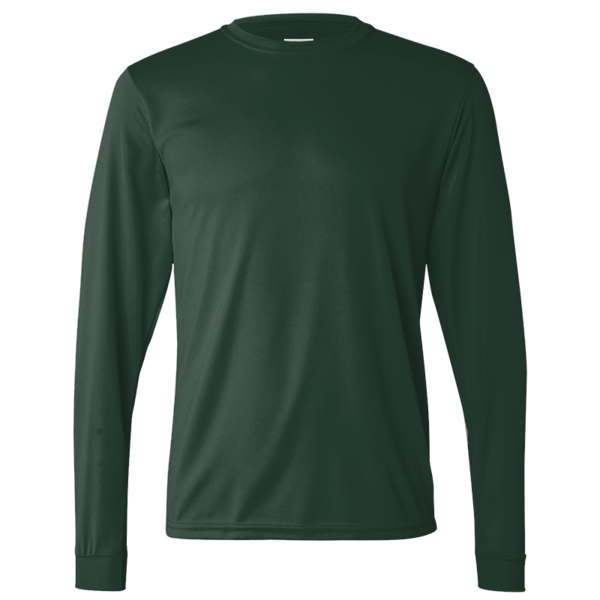 Augusta Sportswear Unisex Nexgen Performance Long Sleeve T-Shirt, Dark Green, Front view