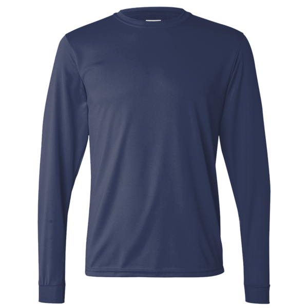 Augusta Sportswear Unisex Nexgen Performance Long Sleeve T-Shirt, Navy, Front view
