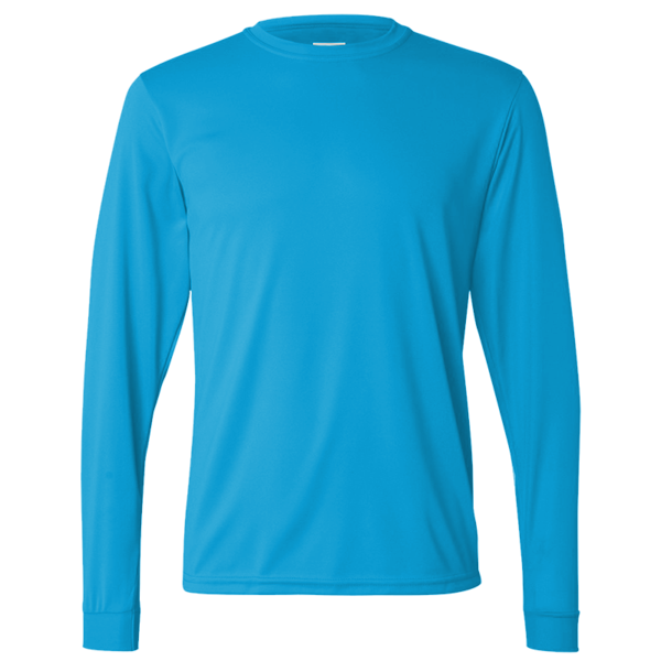 Augusta Sportswear Unisex Nexgen Performance Long Sleeve T-Shirt, Power Blue, Front view