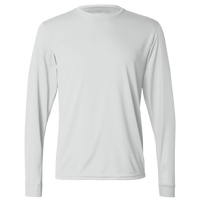 Augusta Sportswear Unisex Nexgen Performance Long Sleeve T-Shirt, Silver, Front view