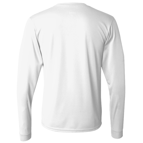 Augusta Sportswear Unisex Nexgen Performance Long Sleeve T-Shirt, White, Back view