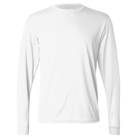 Augusta Sportswear Unisex Nexgen Performance Long Sleeve T-Shirt, White, Front view