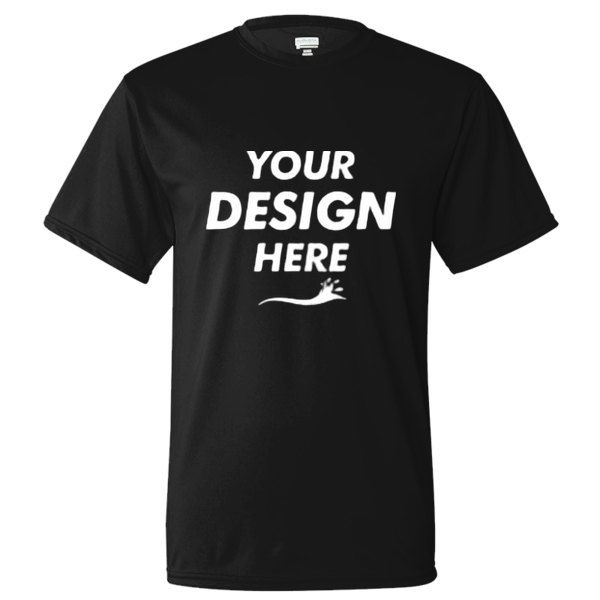 Augusta Sportswear Unisex Nexgen Performance T-Shirt, Black, Front view, Mockup