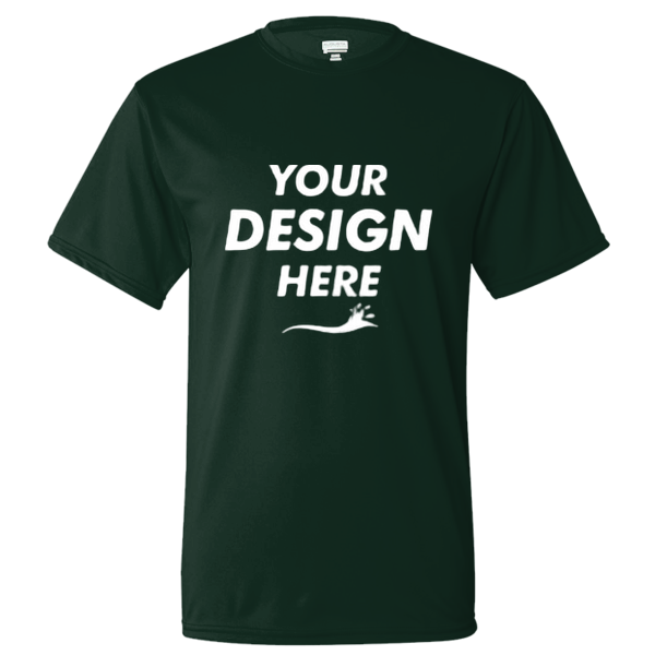 Augusta Sportswear Unisex Nexgen Performance T-Shirt, Dark Green, Front view, Mockup