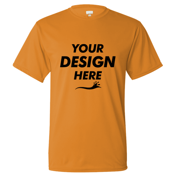 Augusta Sportswear Unisex Nexgen Performance T-Shirt, Gold, Front view, Mockup