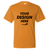 Augusta Sportswear Unisex Nexgen Performance T-Shirt, Gold, Front view, Mockup