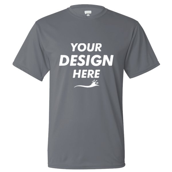 Augusta Sportswear Unisex Nexgen Performance T-Shirt, Graphite, Front view, Mockup