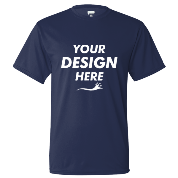Augusta Sportswear Unisex Nexgen Performance T-Shirt, Navy, Front view, Mockup