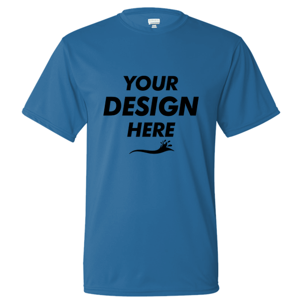 Augusta Sportswear Unisex Nexgen Performance T-Shirt, Power Blue, Front view, Mockup