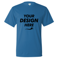 Augusta Sportswear Unisex Nexgen Performance T-Shirt, Power Blue, Front view, Mockup