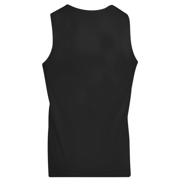 Augusta Sportswear Unisex Reversible Wicking Tank Top, Black / White, Back view