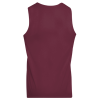 Augusta Sportswear Unisex Reversible Wicking Tank Top, Maroon / White, Back view