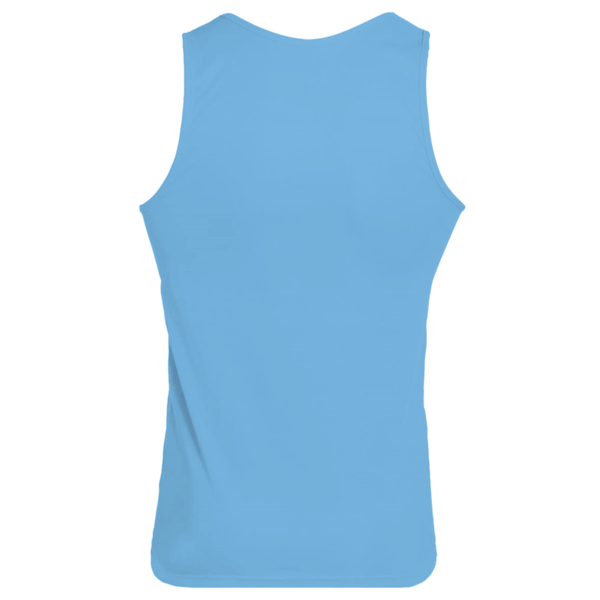 Augusta Sportswear Unisex Training Tank Top, Columbia Blue, Back view