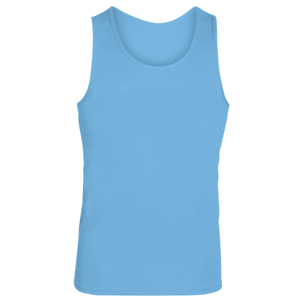 Augusta Sportswear Unisex Training Tank Top, Columbia Blue, Front view