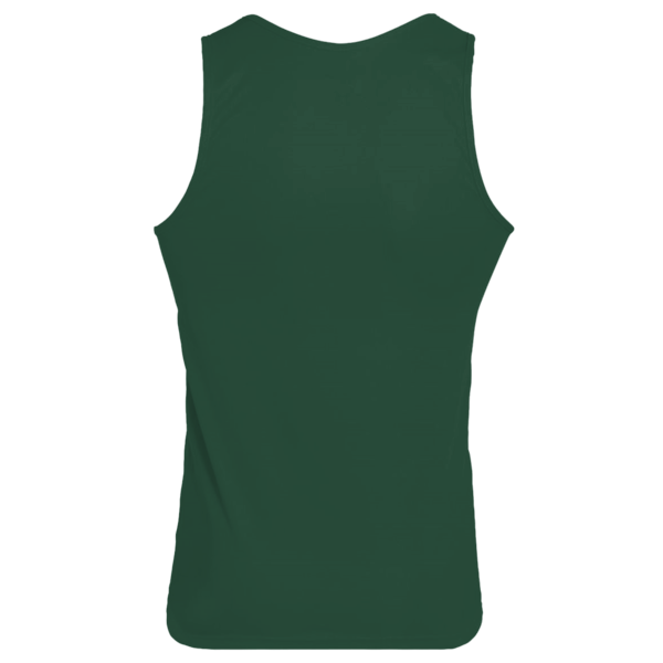 Augusta Sportswear Unisex Training Tank Top, Dark Green, Back view