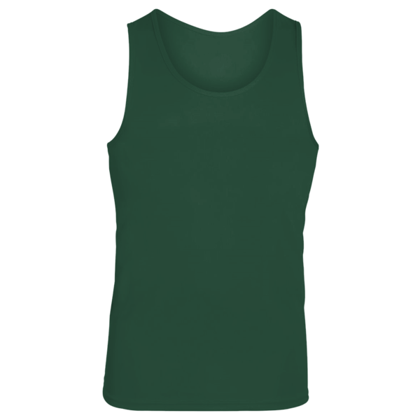Augusta Sportswear Unisex Training Tank Top, Dark Green, Front view