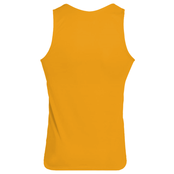 Augusta Sportswear Unisex Training Tank Top, Gold, Back view