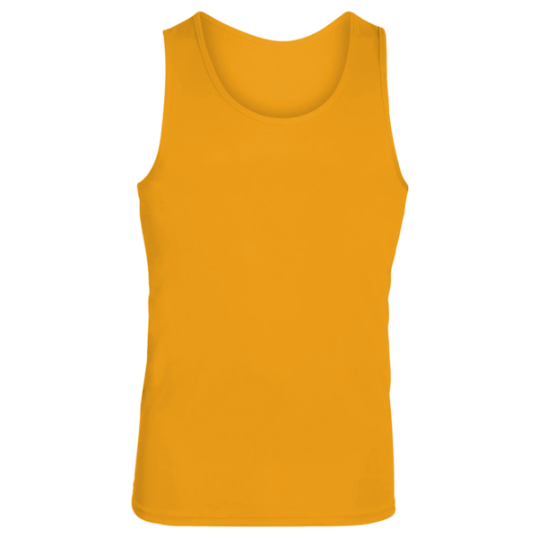 Augusta Sportswear Unisex Training Tank Top, Gold, Front view
