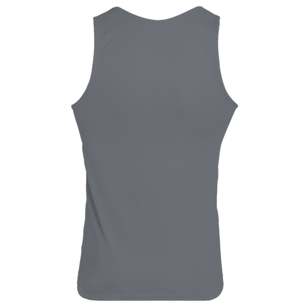 Augusta Sportswear Unisex Training Tank Top, Graphite, Back view