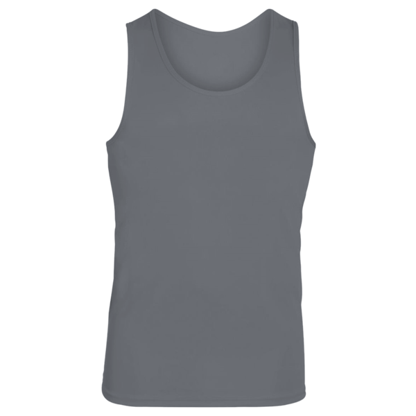 Augusta Sportswear Unisex Training Tank Top, Graphite, Front view