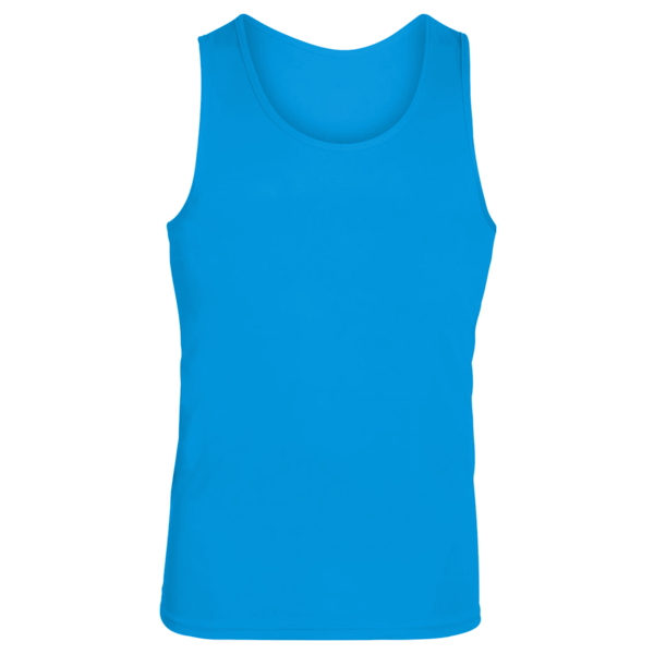 Augusta Sportswear Unisex Training Tank Top, Power Blue, Front view