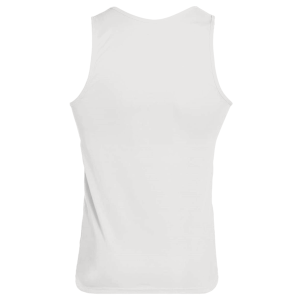 Augusta Sportswear Unisex Training Tank Top, White, Back view
