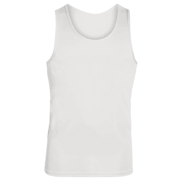 Augusta Sportswear Unisex Training Tank Top, White, Front view
