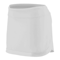 Augusta Sportswear Women's Action Color Block Skort, White / White, Front view