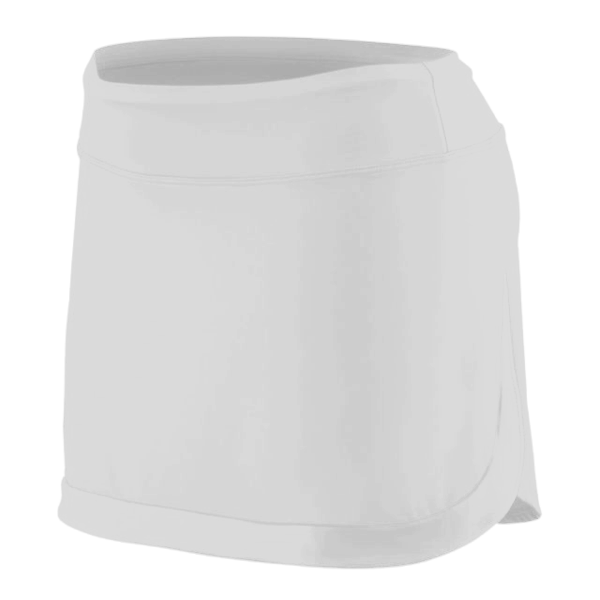 Augusta Sportswear Women's Action Color Block Skort, White / White, Front view