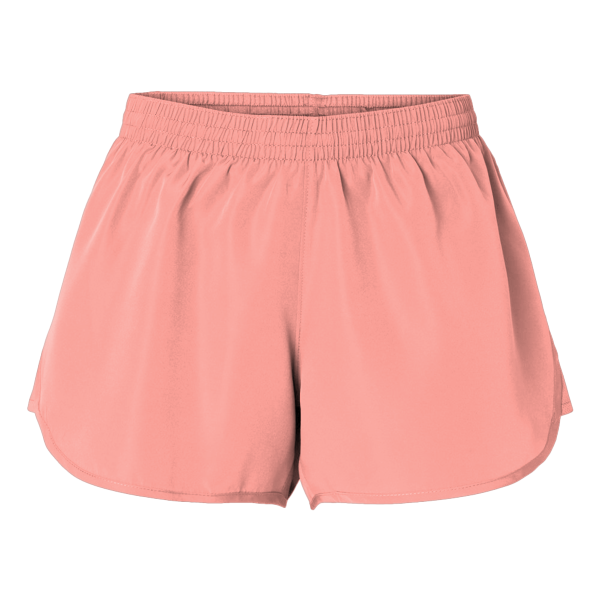 Augusta Sportswear Women's Wayfarer Shorts, Coral, Front view