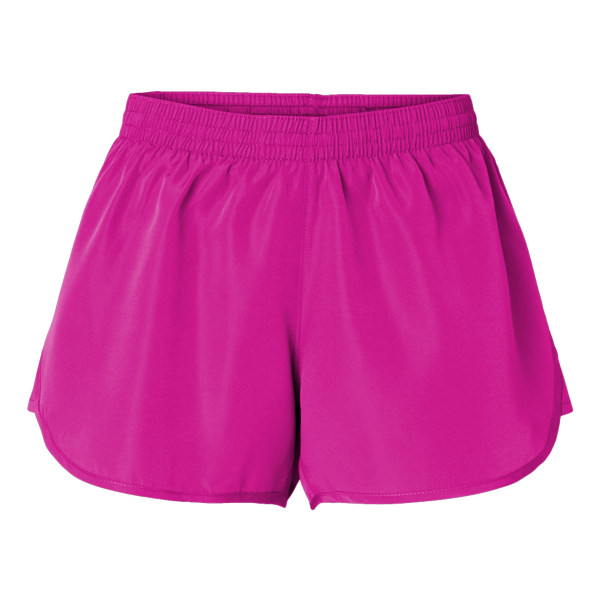 Augusta Sportswear Women's Wayfarer Shorts, Power Pink, Front view