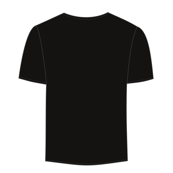Augusta Sportswear Youth Attain Two-Button Jersey, Black, Back view