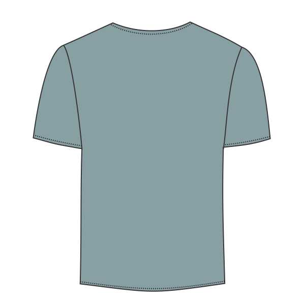 Augusta Sportswear Youth Attain Two-Button Jersey, Blue Grey, Back view