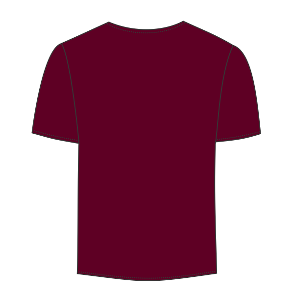 Augusta Sportswear Youth Attain Two-Button Jersey, Cardinal, Back view