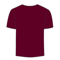 Augusta Sportswear Youth Attain Two-Button Jersey, Cardinal, Back view