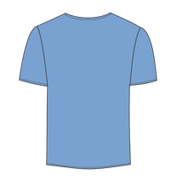 Augusta Sportswear Youth Attain Two-Button Jersey, Columbia Blue, Back view