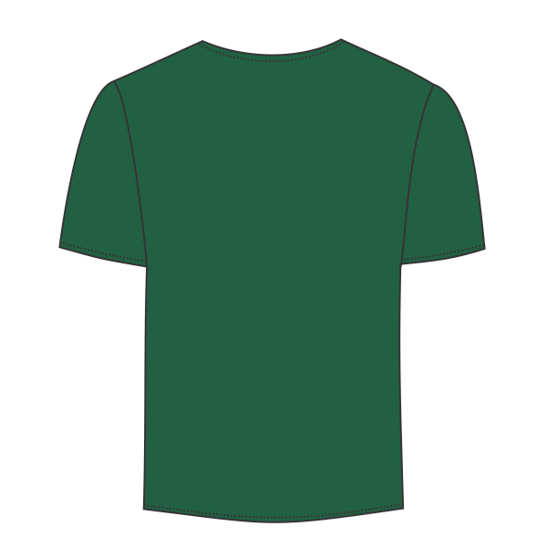 Augusta Sportswear Youth Attain Two-Button Jersey, Dark Green, Back view
