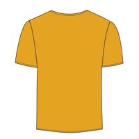 Augusta Sportswear Youth Attain Two-Button Jersey, Gold, Back view