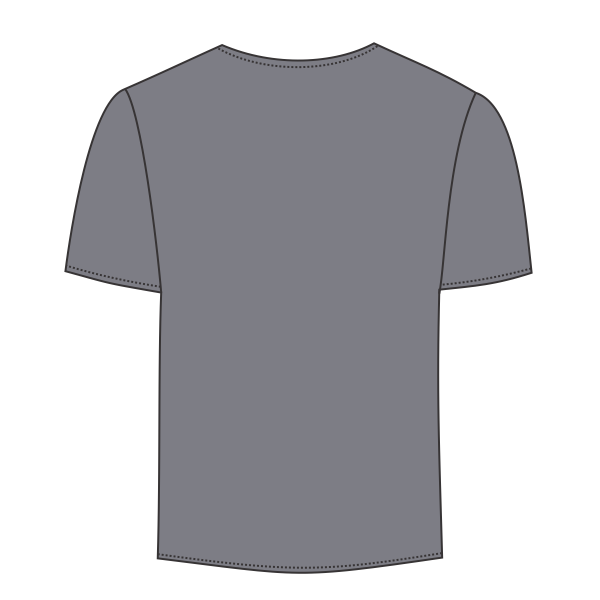 Augusta Sportswear Youth Attain Two-Button Jersey, Graphite, Back view