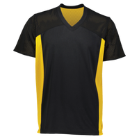 Augusta Sportswear Youth Reversible Flag Football Jersey, Black / Gold, Front view