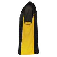 Augusta Sportswear Youth Reversible Flag Football Jersey, Black / Gold, Left Sleeve view