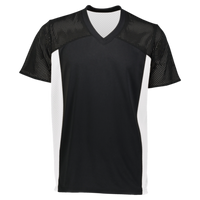 Augusta Sportswear Youth Reversible Flag Football Jersey, Black / White, Front view