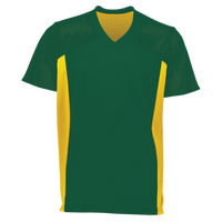 Augusta Sportswear Youth Reversible Flag Football Jersey, Dark Green / Gold, Front view