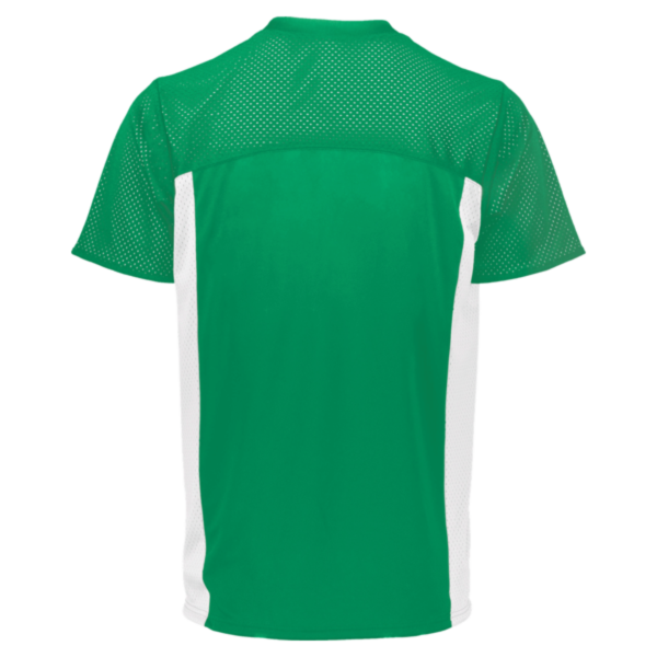 Augusta Sportswear Youth Reversible Flag Football Jersey, Kelly / White, Back view